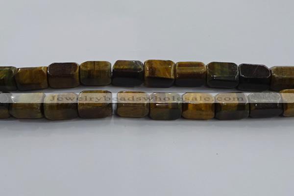 CNG6426 15.5 inches 15*20mm faceted nuggets blue tiger eye beads