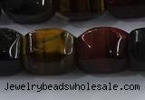 CNG6427 15.5 inches 15*20mm faceted nuggets mixed tiger eye beads