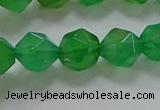 CNG6514 15.5 inches 10mm faceted nuggets green agate beads