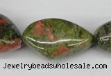 CNG67 15.5 inches 10*16mm - 25*35mm nuggets unakite gemstone beads