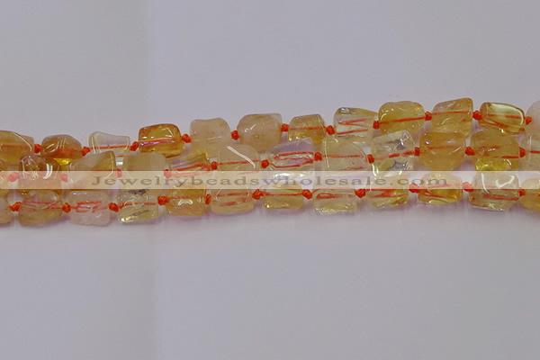 CNG6803 15.5 inches 5*8mm - 8*12mm nuggets citrine beads