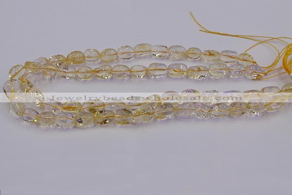 CNG6856 15.5 inches 8*12mm - 10*14mm nuggets citrine beads