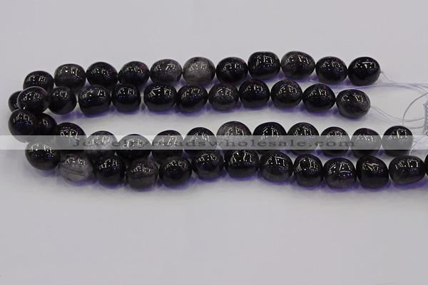 CNG6869 12*16mm - 13*18mm nuggets black rutilated quartz beads