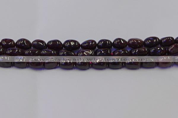 CNG6874 15.5 inches 8*12mm - 10*14mm nuggets garnet beads