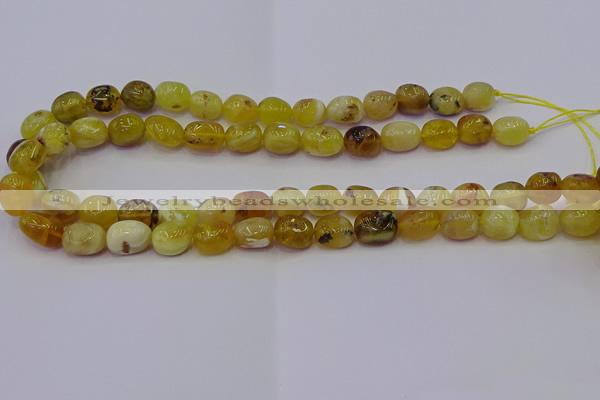 CNG6880 15.5 inches 8*12mm - 10*14mm nuggets yellow opal beads