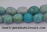 CNG6908 15.5 inches 8*12mm - 10*14mm nuggets amazonite beads