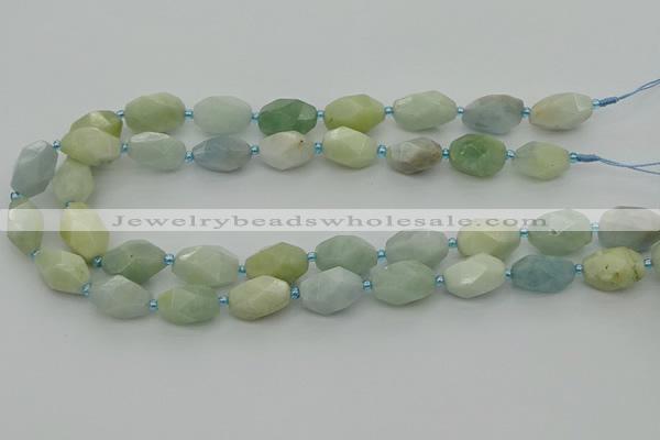 CNG6919 15.5 inches 12*16mm - 13*18mm faceted nuggets aquamarine beads