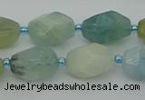 CNG6921 15.5 inches 12*16mm - 13*18mm faceted nuggets aquamarine beads