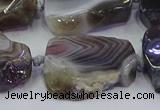 CNG6942 15.5 inches 18*25mm - 25*35mm freeform Botswana agate beads