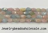 CNG6963 15.5 inches 10*14mm - 12*16mm faceted nuggets morganite beads