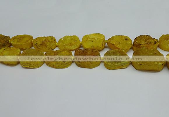 CNG7022 15.5 inches 20*28mm - 25*35mm freeform druzy agate beads