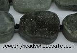 CNG7028 15.5 inches 20*28mm - 25*35mm freeform druzy agate beads