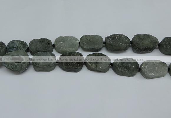 CNG7028 15.5 inches 20*28mm - 25*35mm freeform druzy agate beads