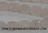 CNG704 15.5 inches 10*14mm nuggets rose quartz beads wholesale