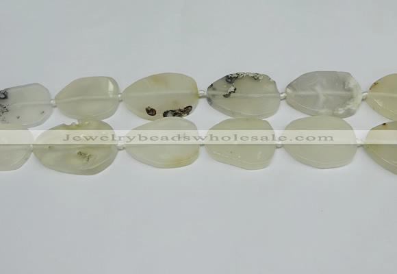 CNG7050 15.5 inches 25*35mm - 30*45mm freeform agate beads