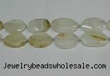 CNG7080 15.5 inches 25*35mm - 35*45mm faceted freeform agate beads