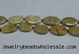 CNG7082 25*35mm - 35*45mm faceted freeform chrysanthemum agate beads