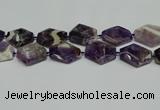 CNG7090 15.5 inches 25*35mm - 35*45mm faceted freeform amethyst beads