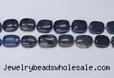 CNG7117 15.5 inches 20*25mm - 25*30mm freeform blue dumortierite beads