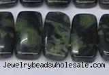 CNG7121 10*20mm freeform double drilled kambaba jasper beads