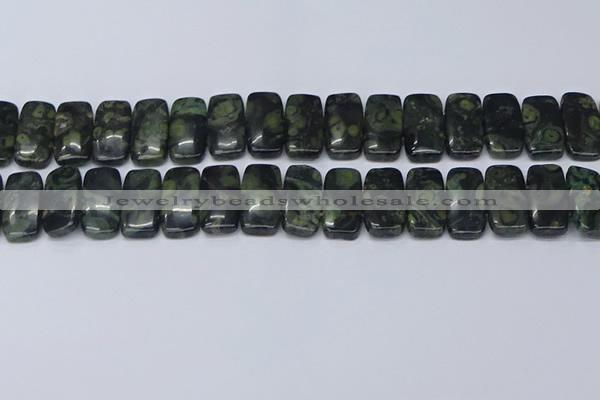 CNG7121 10*20mm freeform double drilled kambaba jasper beads