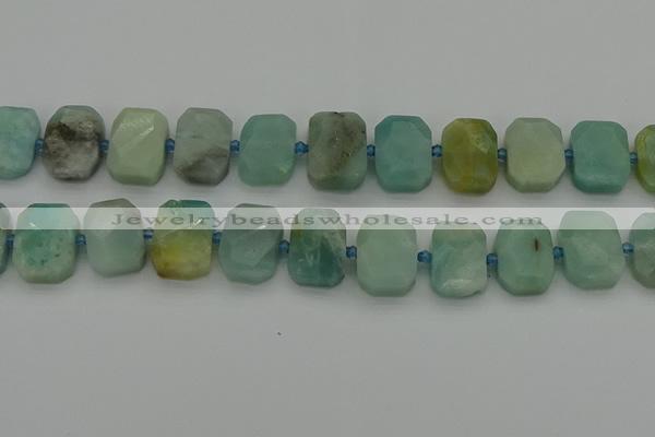 CNG7201 15.5 inches 13*18mm - 15*20mm faceted freeform amazonite beads