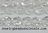 CNG7210 15.5 inches 6mm faceted nuggets white crystal beads