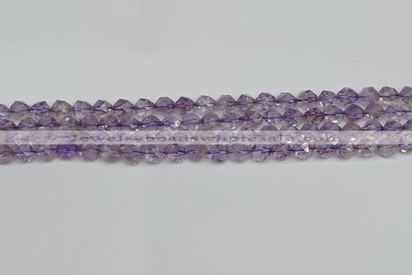 CNG7215 15.5 inches 6mm faceted nuggets amethyst beads wholesale