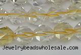 CNG7231 15.5 inches 8mm faceted nuggets citrine gemstone beads