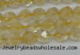 CNG7235 15.5 inches 6mm faceted nuggets citrine beads wholesale