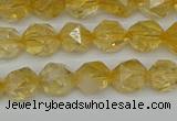 CNG7236 15.5 inches 8mm faceted nuggets citrine beads wholesale