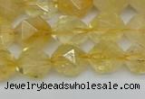 CNG7237 15.5 inches 10mm faceted nuggets citrine beads wholesale