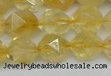 CNG7238 15.5 inches 12mm faceted nuggets citrine beads wholesale