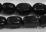 CNG725 15.5 inches 15*20mm nuggets black obsidian beads wholesale