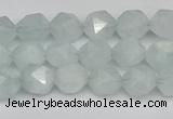 CNG7260 15.5 inches 6mm faceted nuggets aquamarine beads