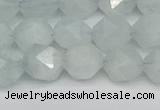 CNG7261 15.5 inches 8mm faceted nuggets aquamarine beads