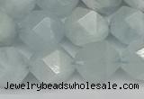 CNG7263 15.5 inches 12mm faceted nuggets aquamarine beads