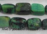 CNG727 15.5 inches 15*20mm nuggets pine turquoise beads wholesale