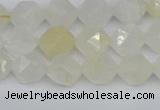 CNG7286 15.5 inches 8mm faceted nuggets white moonstone beads