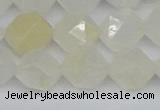 CNG7288 15.5 inches 12mm faceted nuggets white moonstone beads