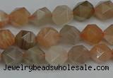 CNG7291 15.5 inches 8mm faceted nuggets moonstone beads