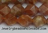 CNG7297 15.5 inches 10mm faceted nuggets sunstone beads