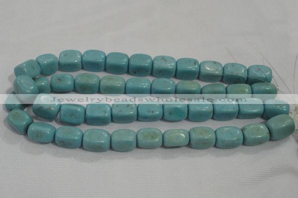 CNG730 15.5 inches 15*18mm nuggets synthetic turquoise beads wholesale