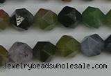 CNG7341 15.5 inches 8mm faceted nuggets Indian agate beads