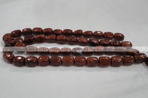 CNG741 15.5 inches 12*16mm nuggets mahogany obsidian beads wholesale