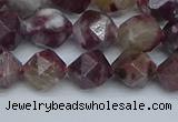 CNG7411 15.5 inches 8mm faceted nuggets tourmaline beads