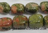 CNG742 15.5 inches 15*18mm nuggets unakite beads wholesale