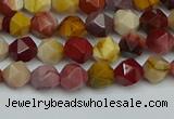 CNG7425 15.5 inches 6mm faceted nuggets mookaite beads