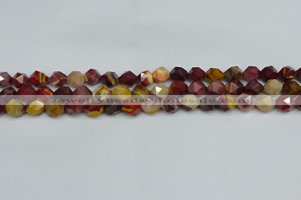 CNG7426 15.5 inches 8mm faceted nuggets mookaite beads