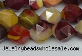 CNG7427 15.5 inches 10mm faceted nuggets mookaite beads